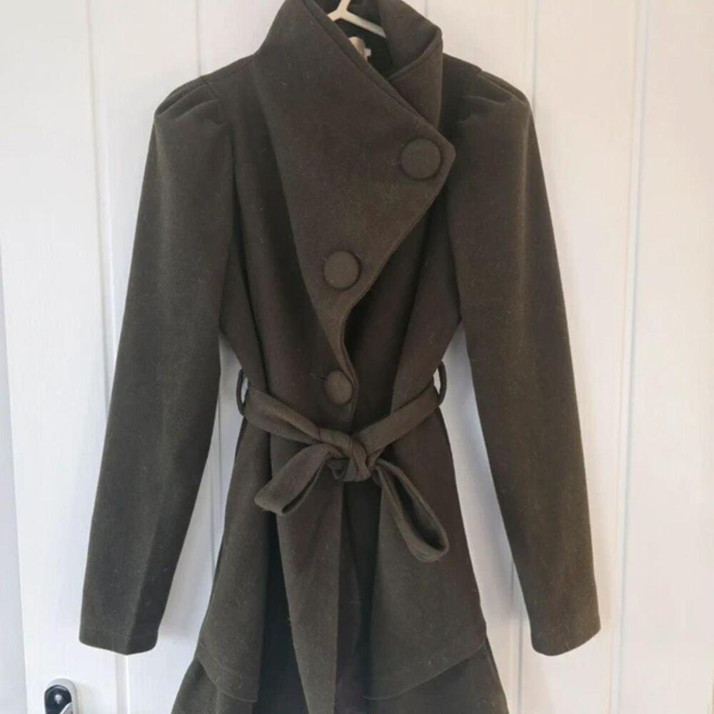 Archive Asymmetrical Wool Blazer Military Indie Sleaze - Picture 6 of 6